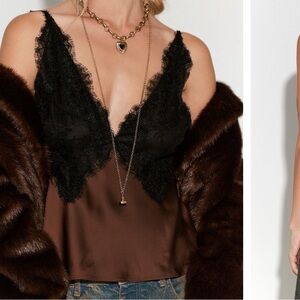 LoveShackFancy Elloryn Satin Top